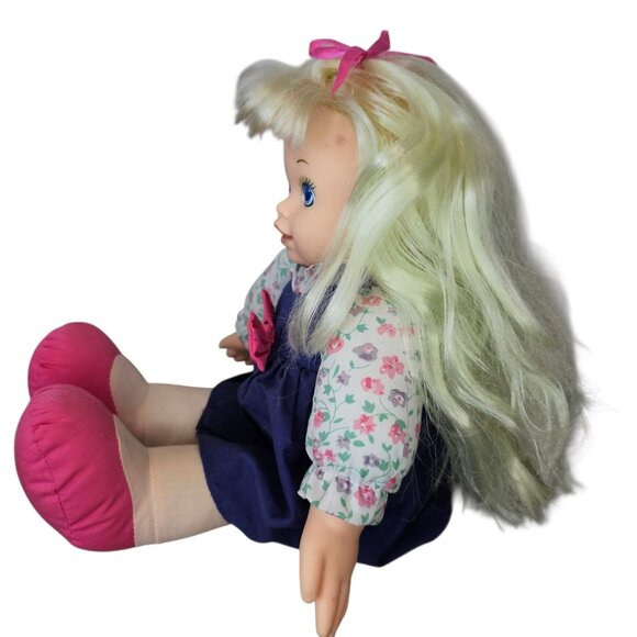 Y2K Precious Prayers Girl Doll Blonde 2000 Recites Lords Prayer Ready To PLAY - Picture 4 of 15